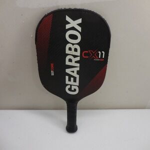Gearbox CX11 Power 7.8Q Pickleball Paddle SSTCore Carbon Fiber Black Red